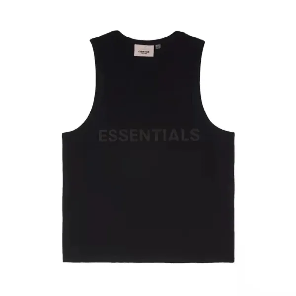 Essentials Logo Print White Vest-Top - 9