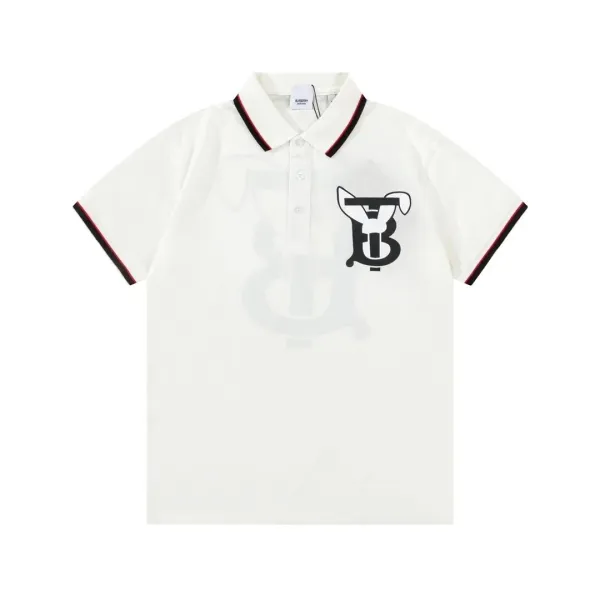 Burberry Monogram Motif Polo White - 1