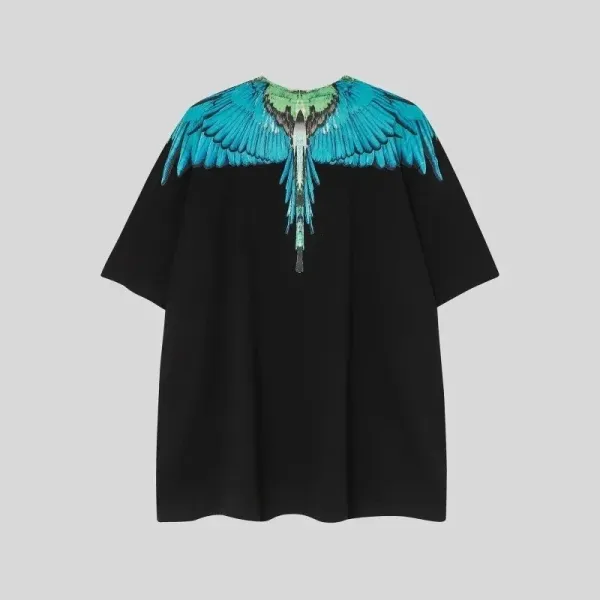 Marcelo Burlon County of Milan Wings Print Black T-Shirt - 1