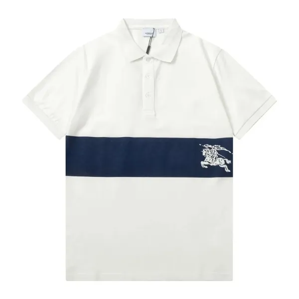 Burberry Equestrian Knight Stripe Polo Black - 4