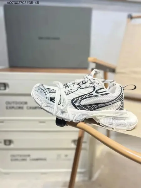 Balenciaga Track 2 White Black Chunky Sneakers - 1