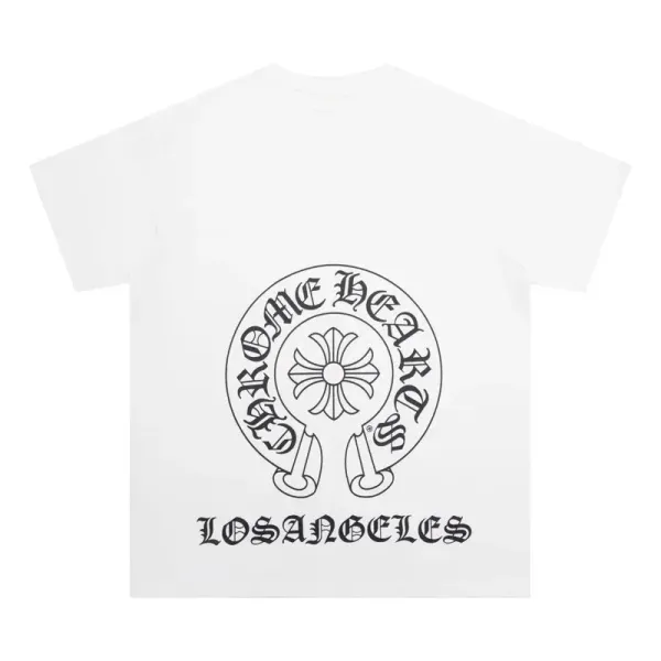 Chrome Hearts Los Angeles Circle Logo Black T-Shirt - 10