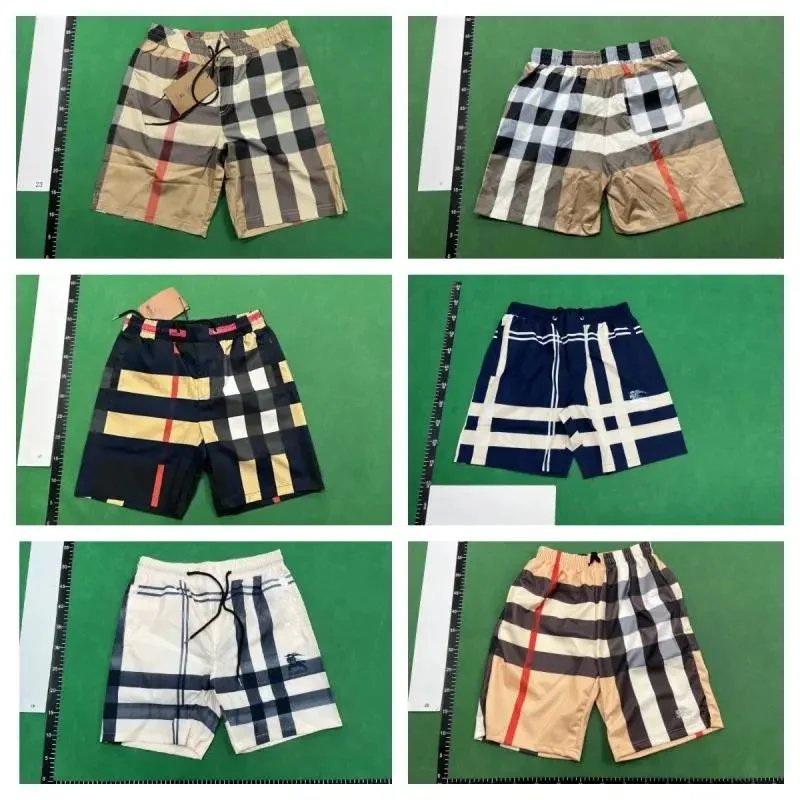 Burberry Classic Check Swim Shorts Navy White Gray - 4