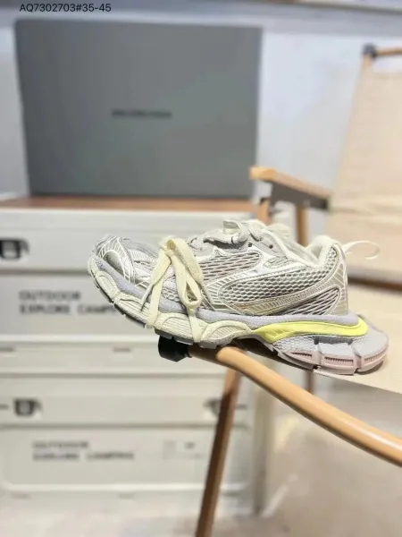 Balenciaga Track 2 White Gray Yellow Chunky Sneakers - 1