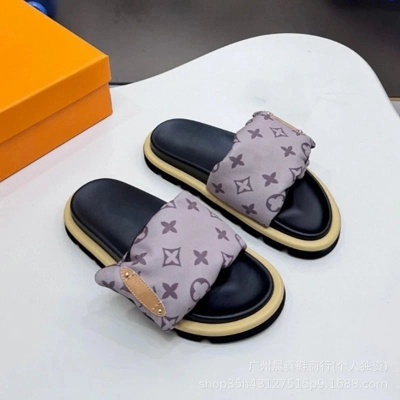 Gucci GG Marmont Platform Slide Beige Monogram Slippers product detail 34 in Litbuy spreadsheet finds