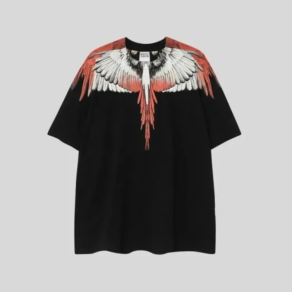 Marcelo Burlon County of Milan Wings Print Black T-Shirt - 1