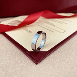 thumbnail for High version, new spherical signature ring, female couple ring, rose gold narrow version, fashion star, the same Valentine's Day gift, hot style