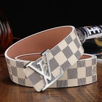White grid silver buckle