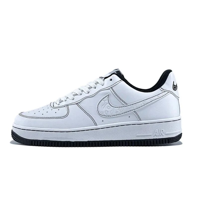 Air Force One white and black stitching