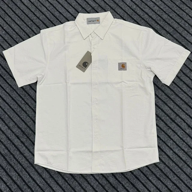 Carhartt Shirts Short-sleeve button-up work shirt with chest pocket product detail image 1