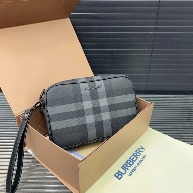 Burberry Crossbody Bags Check Canvas Logo-Strap Bag product detail image 2