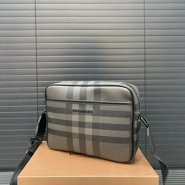 Burberry Crossbody Bags Check Canvas Logo-Strap Bag product detail image 4