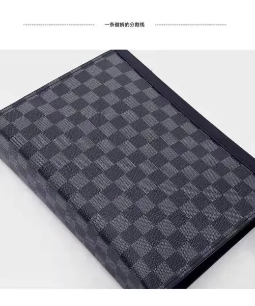 Louis Vuitton Damier Azur Pochette Métis Clutch Blue and Brown - 3