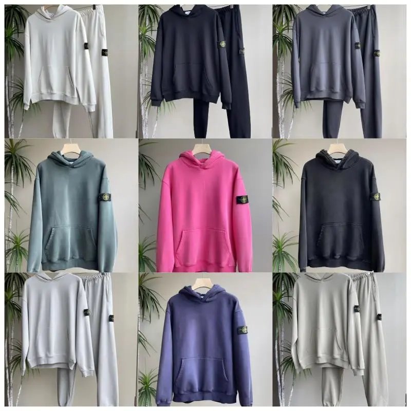 Autumn and winter stone pullover suit