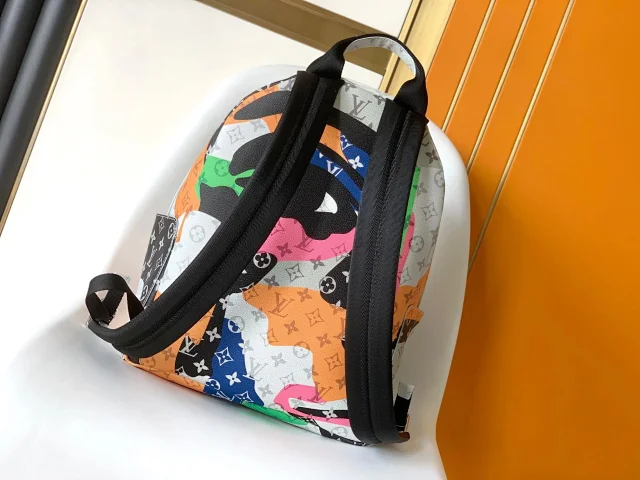 Louis Vuitton Backpacks Multicolor monogram backpack with eye graphic product detail image 3