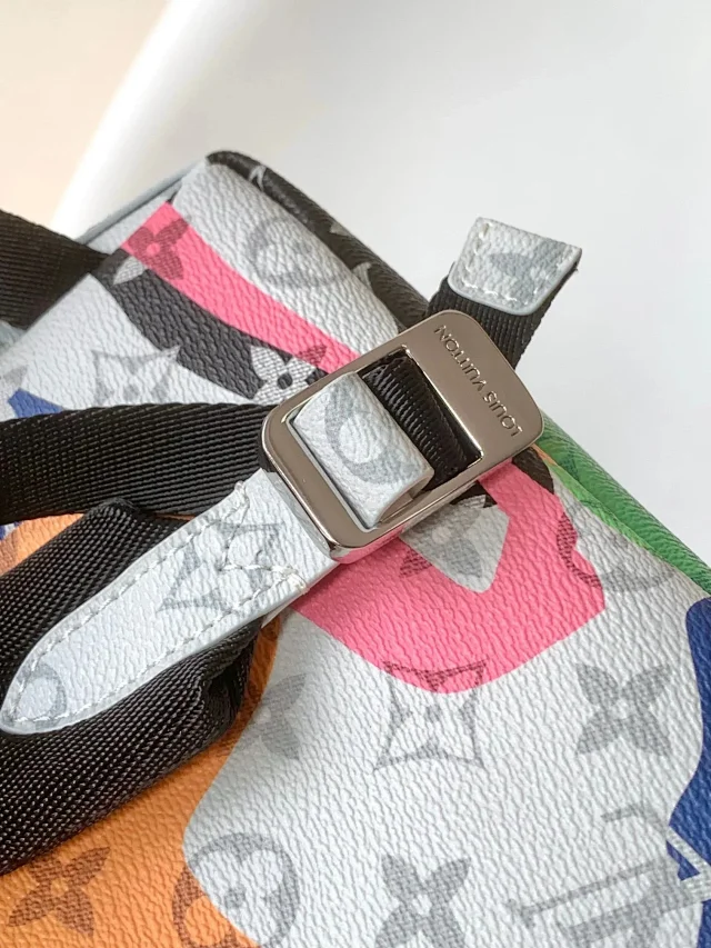 Louis Vuitton Backpacks Multicolor monogram backpack with eye graphic product detail image 9
