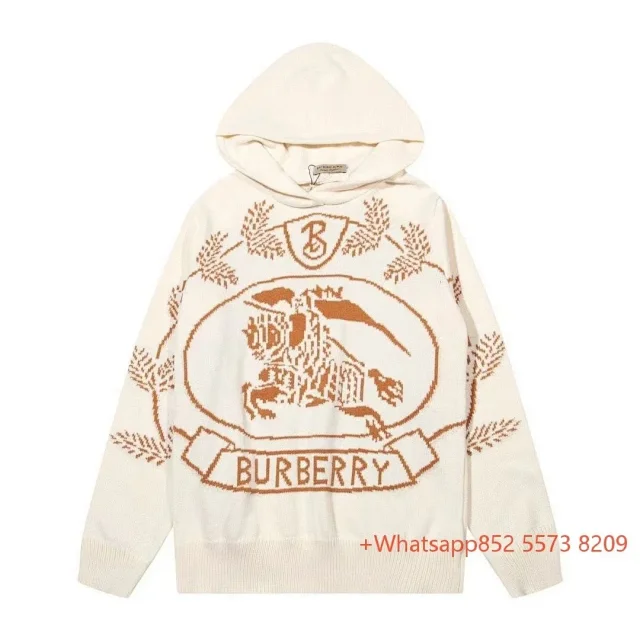 Burberry Jackets Zip-Up Jacket with Check Hood Lining product detail image 4