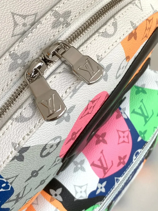Louis Vuitton Backpacks Multicolor monogram backpack with eye graphic product detail image 8