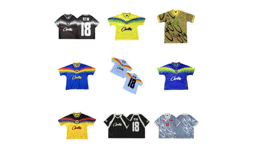 Contrast color block retro short-sleeved casual sports t-shirt