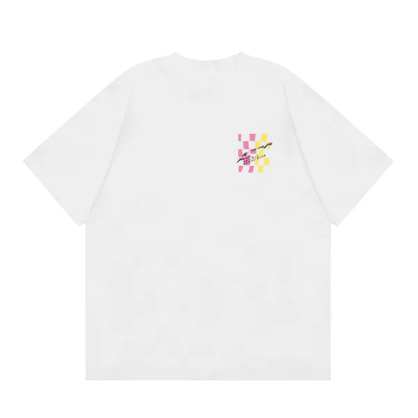 Anti Social Social Club Checkerboard Graphic White T-Shirt - 1