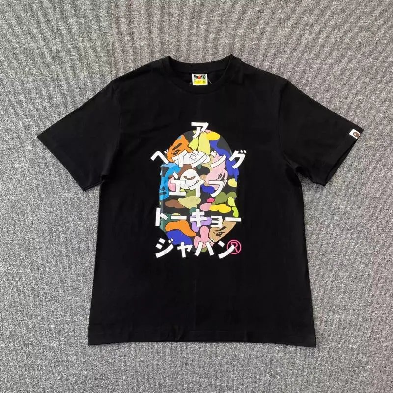 A Bathing Ape Cloud Monkey Black T-Shirt - 2