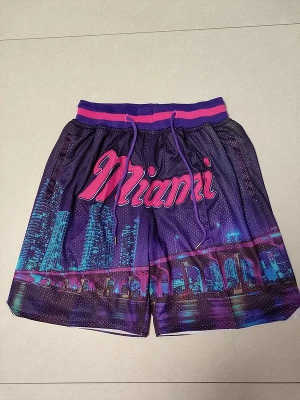 NBA Phoenix Suns Retro Mesh Shorts Blue Red White - 5