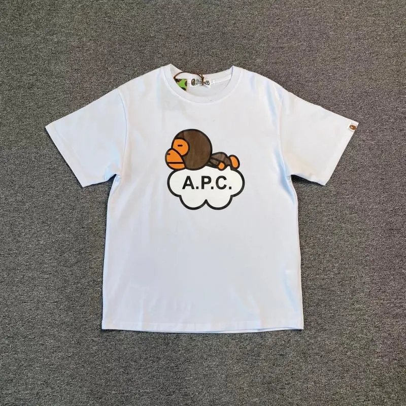 A Bathing Ape Cloud Monkey Black T-Shirt - 8