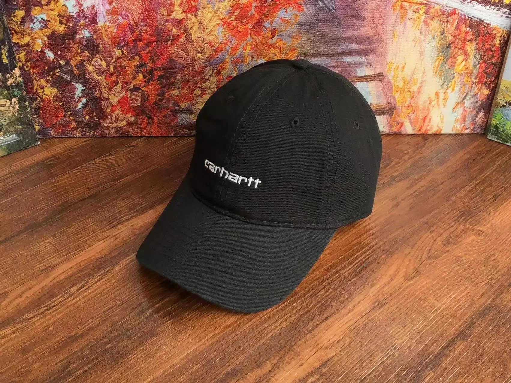 Carhartt Script Logo Beige Baseball Cap - 7