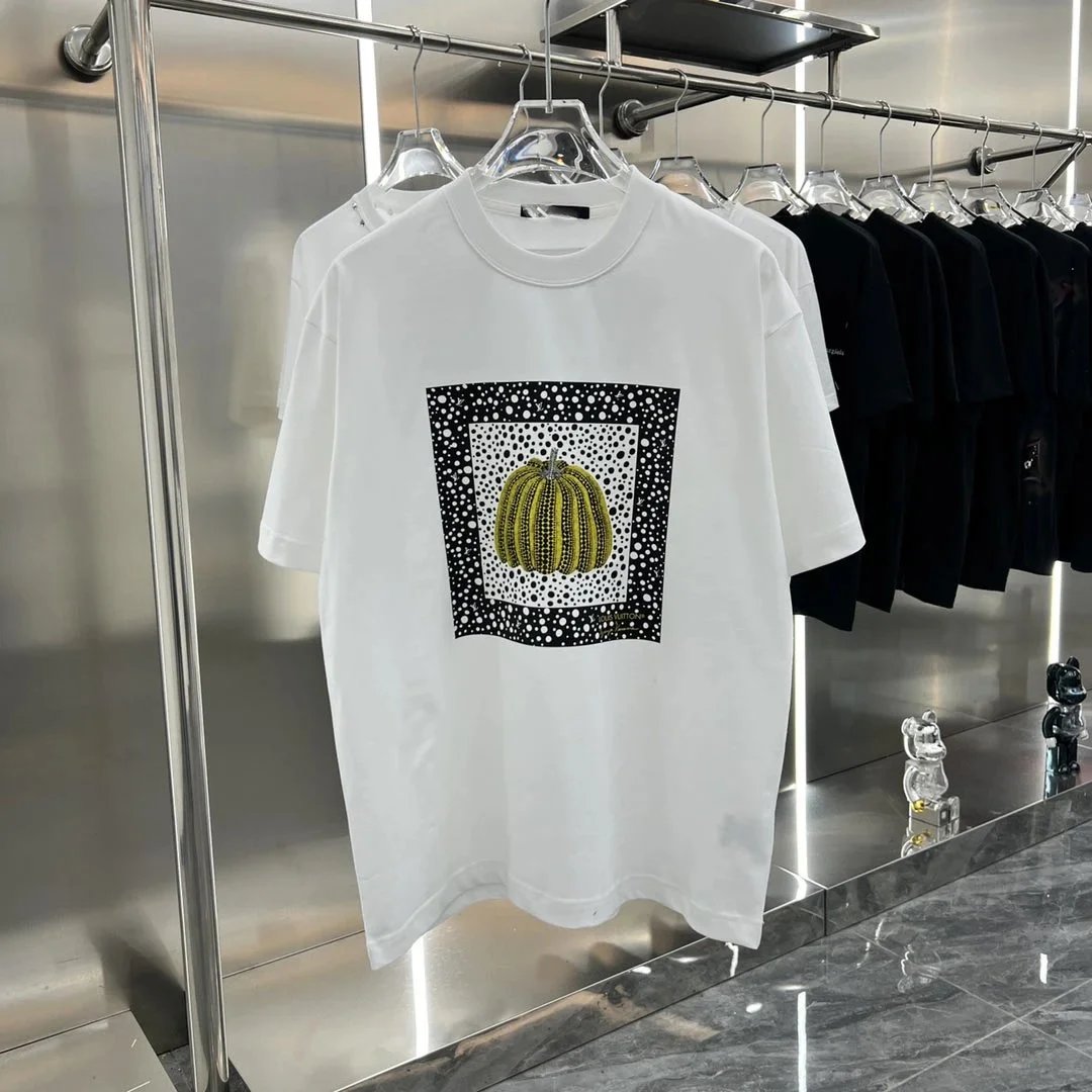 Design Abstract Scribble Print White T-Shirt - 4