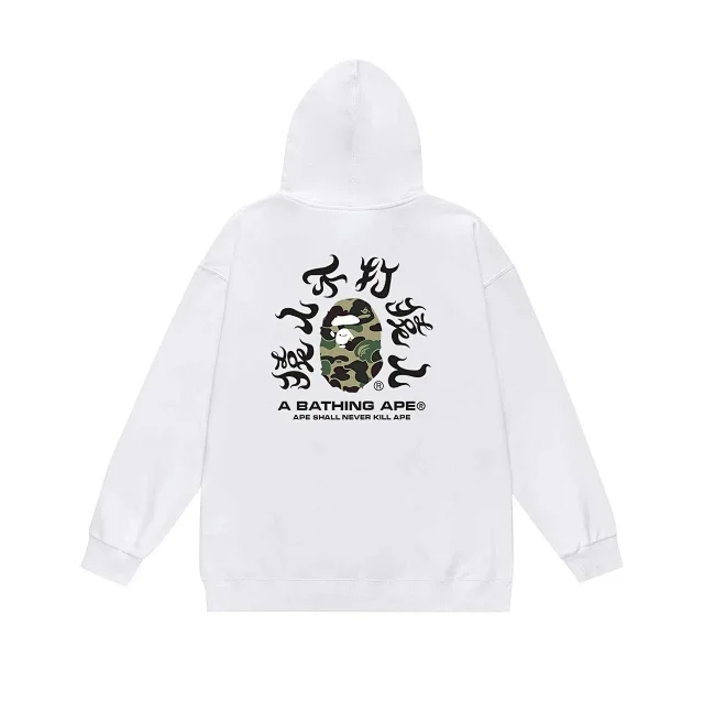 A Bathing Ape Hoodies & Sweatshirts Hooded sweatshirt with vertical back print product detail image 5