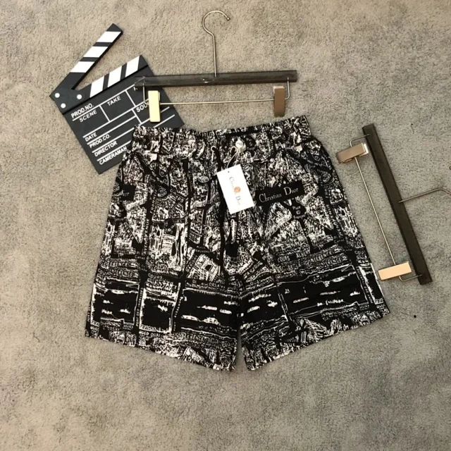 Dior Shorts Oblique and logo-print drawstring product detail image 16