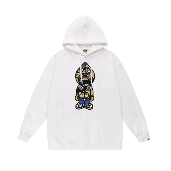 A Bathing Ape Graffiti Ape Head Hoodie Gray - 15