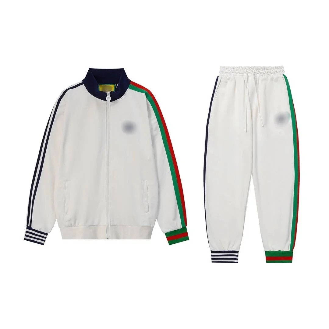 Gucci Track Jacket and Sweatpants Set Black with Red-Green Stripes Tracksuit - 2