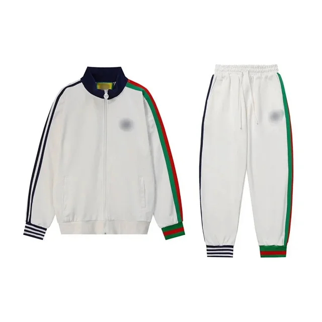 Gucci Tracksuits Zip-Up Striped Track Jacket and Jogger Set product detail image 1