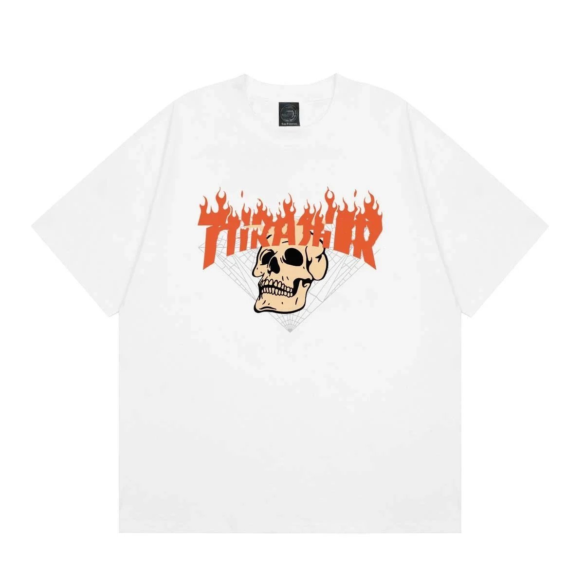 Thrasher Magazine Flame Logo White T-Shirt - 11