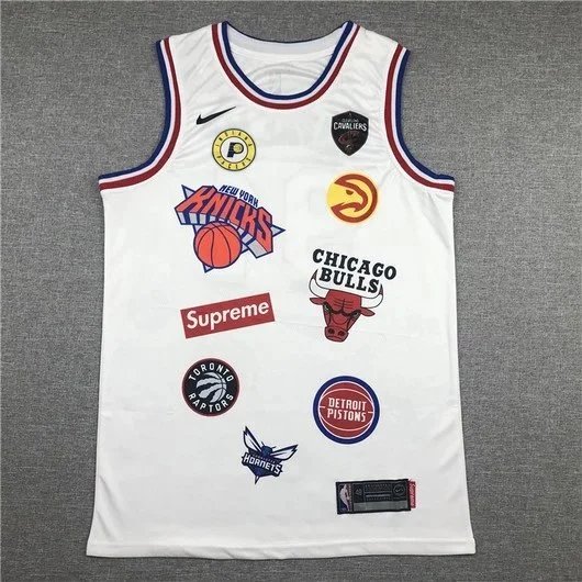 Supreme x NBA Jersey White Vest-Top