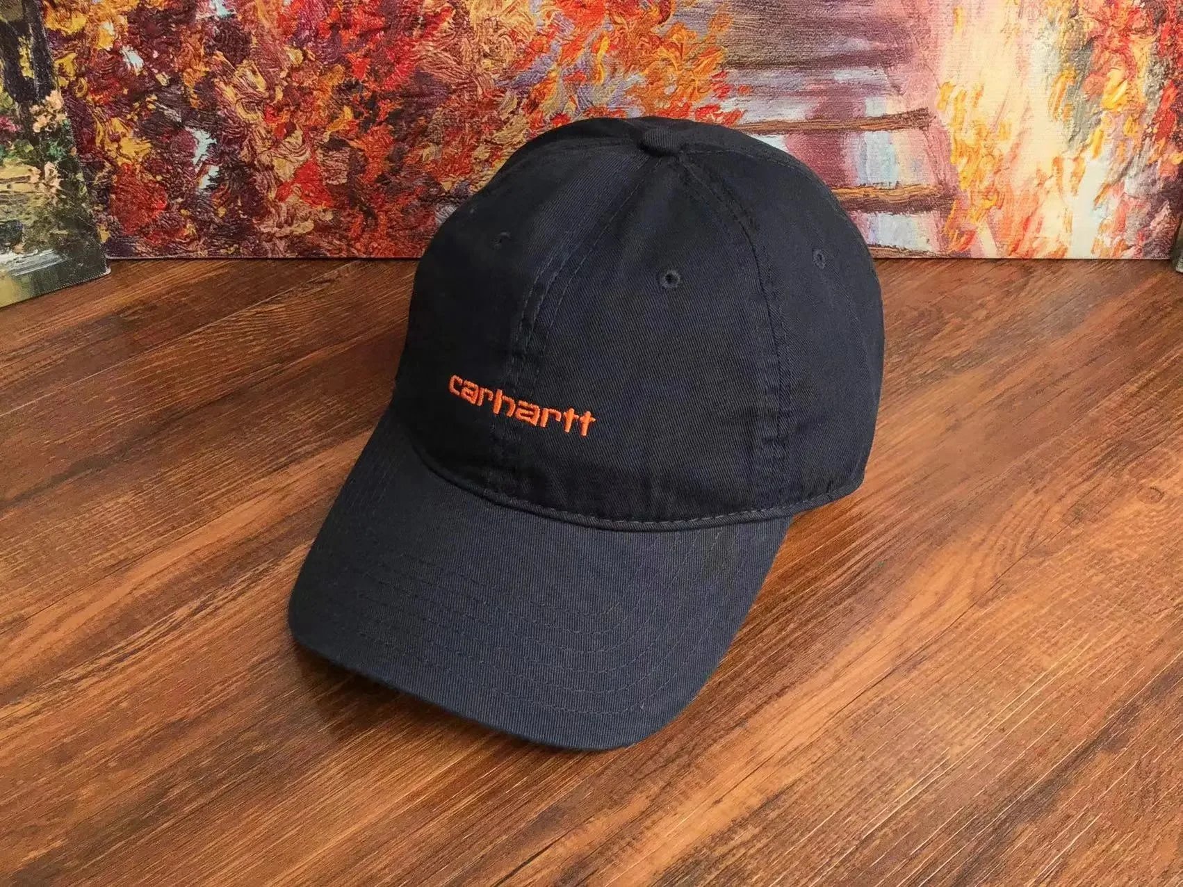 Carhartt Script Logo Beige Baseball Cap - 6