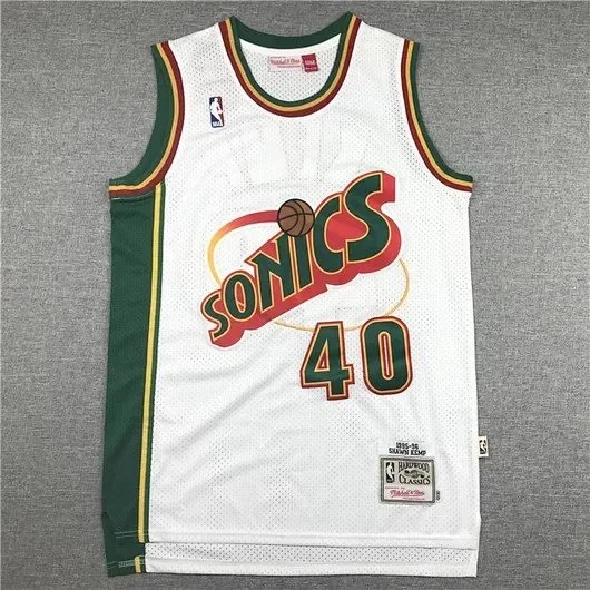 Mitchell & Ness Seattle SuperSonics NBA Hardwood Classics Basketball Jersey product detail image 4