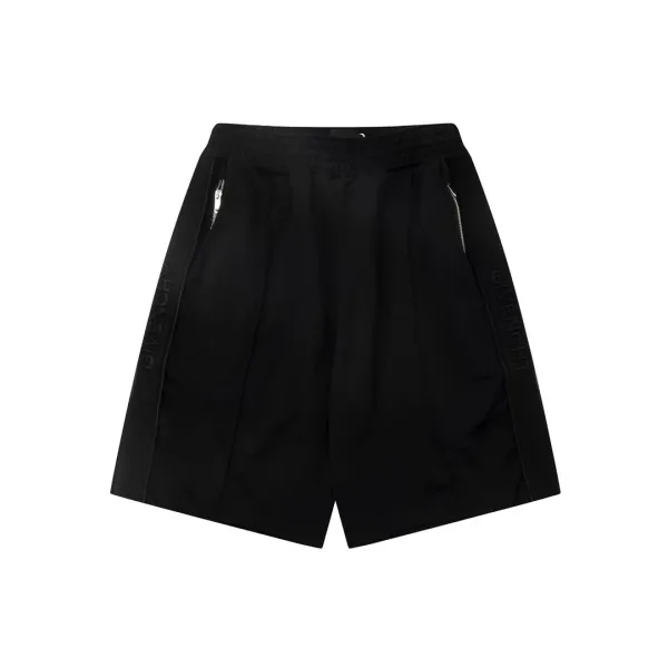 Design Vuitton Logo Print Washed Denim Shorts Gray Shorts - 7