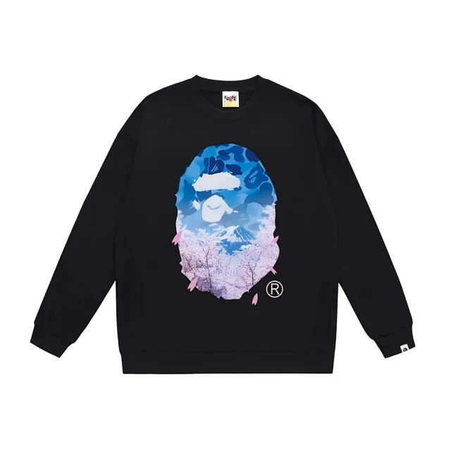 A BATHING APE Hoodies & Sweatshirts BAPE STA graphic crewneck sweatshirt product detail image 7