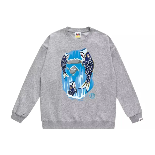 A Bathing Ape Sakura Camo Ape Head Black Sweatshirt Sweater - 16