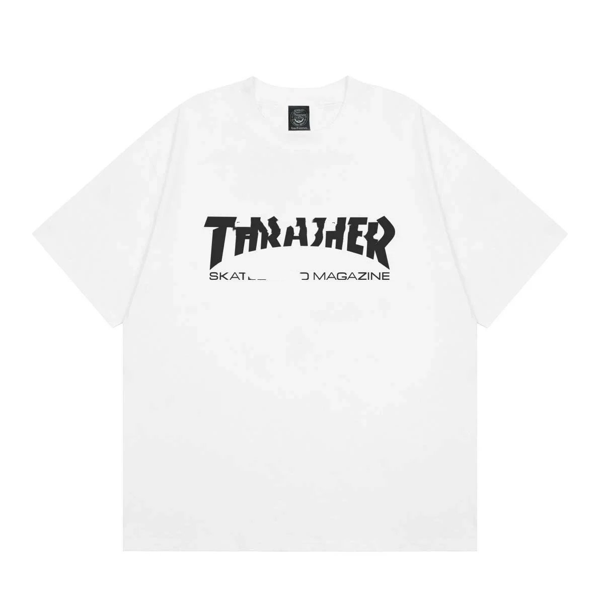 Thrasher Magazine Flame Logo White T-Shirt - 39