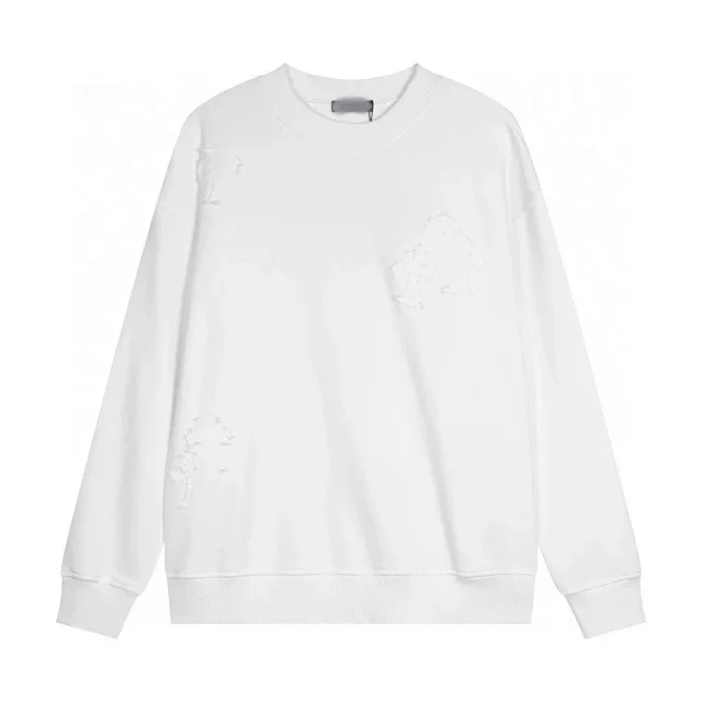 Chrome Hearts Knitwear Crewneck knit sweater with cross motifs product detail image 1