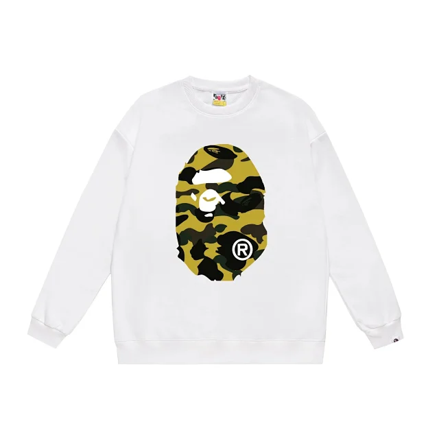 A Bathing Ape Hoodies & Sweatshirts Big Head graphic crewneck sweatshirt product detail image 14