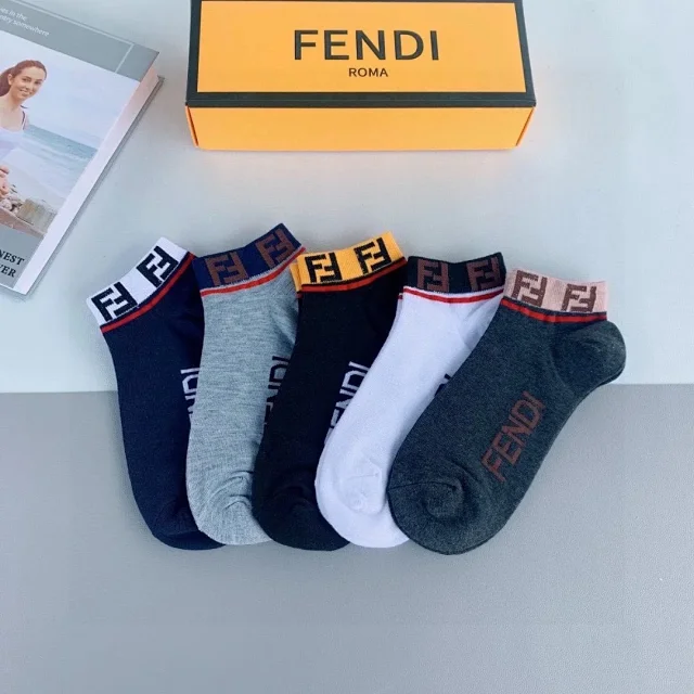 Fendi Socks FF Logo product detail image 5