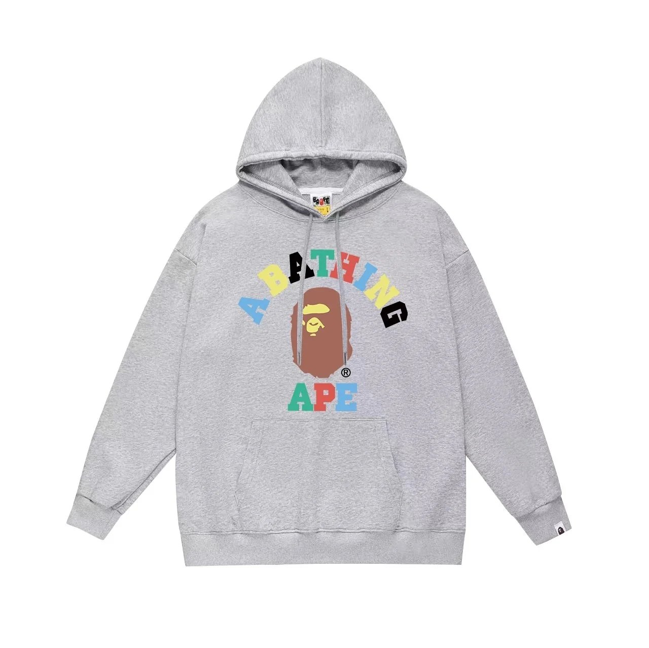 A Bathing Ape Colorful Logo Hoodie Black - 10