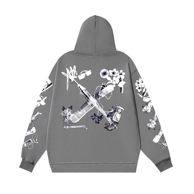 Off-White Knitwear Crewneck knit sweater with graphic intarsia — 25