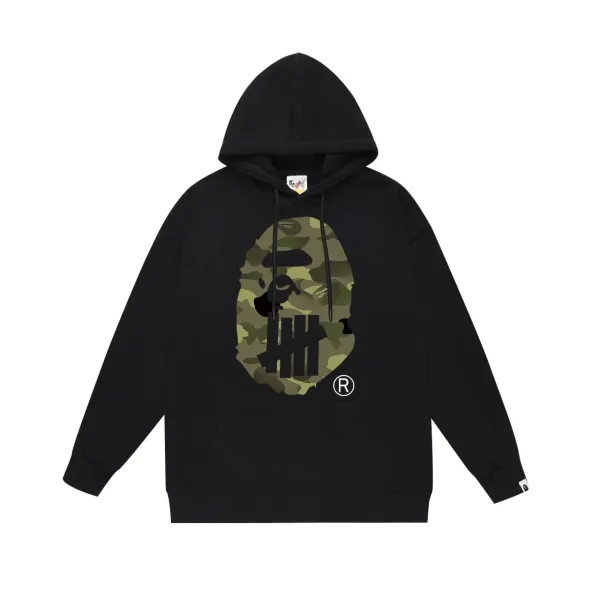 A Bathing Ape Graffiti Ape Head Hoodie Gray - 8