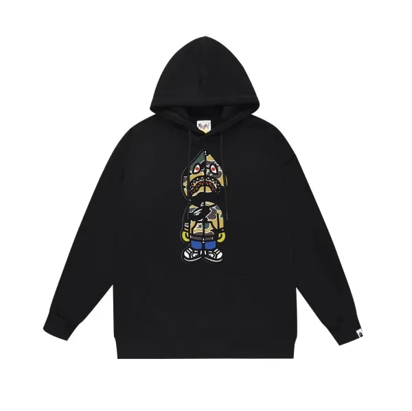 A Bathing Ape Graffiti Ape Head Hoodie Gray - 14