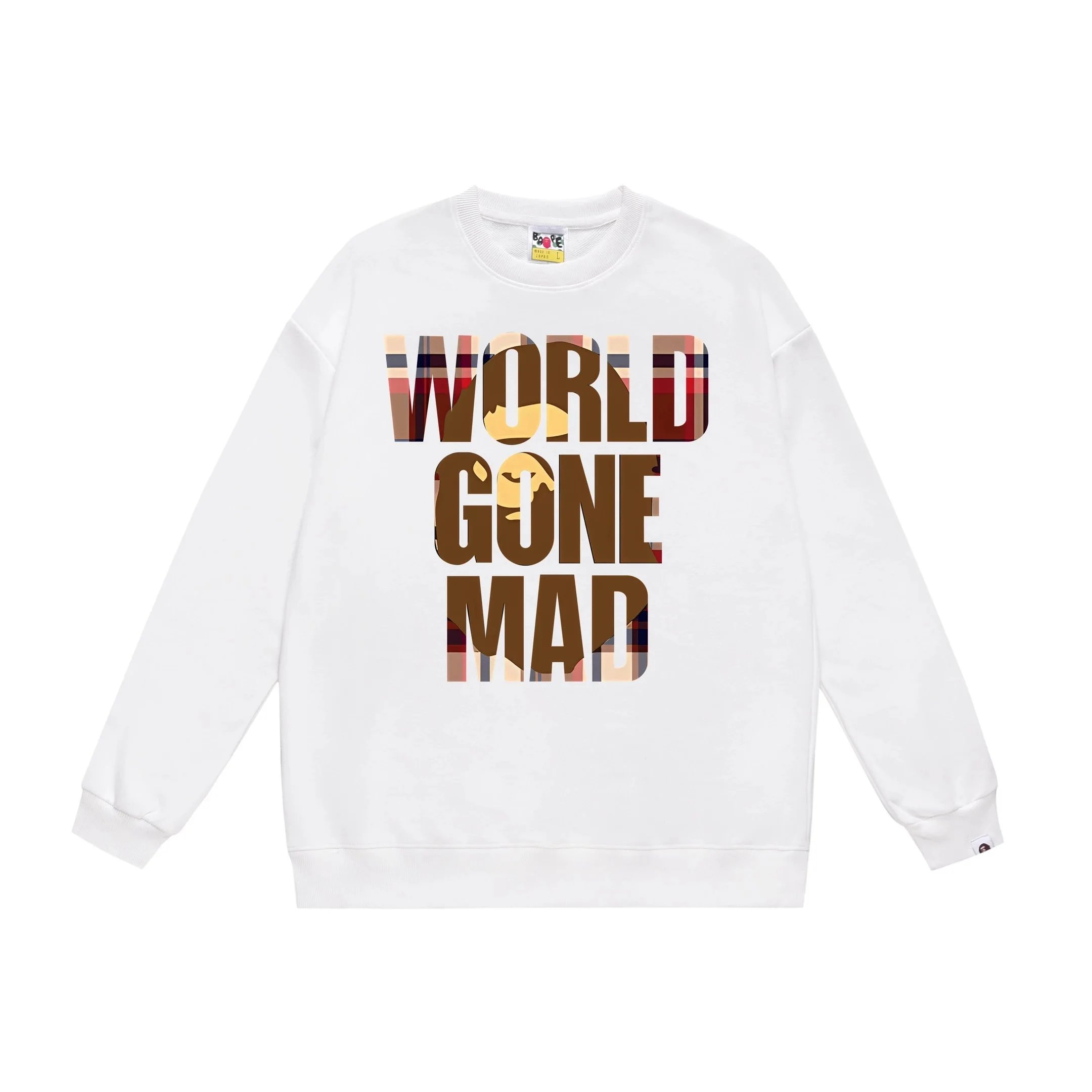 A Bathing Ape ABATHIN GAPE Gradient Print Hoodie Gray - 3